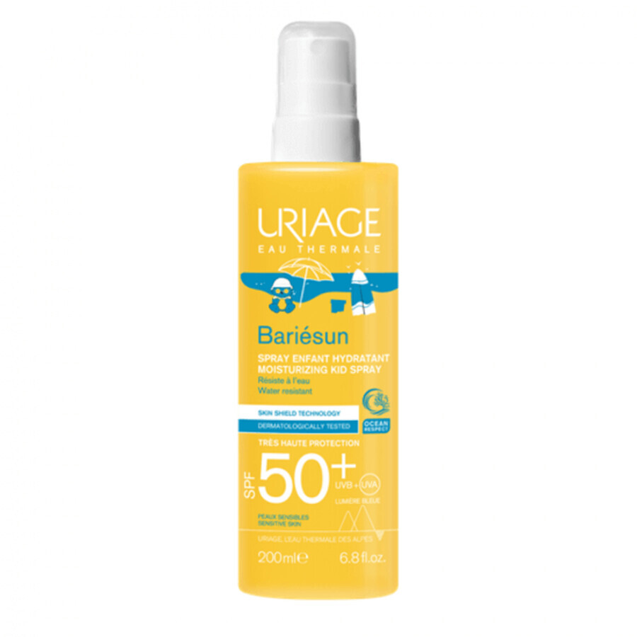 Sonnenschutzspray mit SPF 50+ für Kinder Bariesun, 200 ml, Uriage