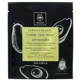 Apivita Tissue Face Mask Avocado voor hydratatie en verzachting met avocado