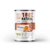 FRESH FARM Coarse, XS-XL, Boeuf et potiron, nourriture humide en conserve sans céréales pour chiens, (pâté), 400g