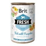 BRIT Fresh, Fish with Pumpkin, nourriture humide en conserve à faible teneur en céréales pour chiens, (en aspic), 400g