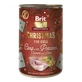 BRIT Christmas Monoprotein, XS-XL, Crap și Cartofi, conservă hrană umedă monoproteică fără cereale câini, (pate), 400g