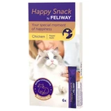 FELIWAY Happy Snack, Poulet, sachet de récompenses fonctionnelles pour chats, système nerveux et apaisement, (garniture), 15g x 6pcs