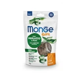 MONGE Gift Skin Support Skin Filled & Crunchy, Cod and Aloe Vera, cereal-free functional reward pouch for cats, skin & fur, 60g