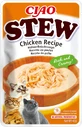 INABA Ciao Stew, Pollo, bustina di cibo umido per gatti senza cereali, (in salsa), 40g