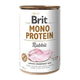 BRIT Mono Protein, Rabbit, nourriture humide en conserve sans céréales pour chiens, (pâté), 400g