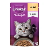 WHISKAS Pure Delight, Huhn, Sachet Nassfutter für Katzen, (in Aspik), 85g