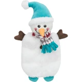 TRIXIE Christmas Snowman, peluche perros XS-XL, con sonido, felpa, blanco y rojo, 31cm