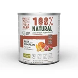FRESH FARM Coarse, XS-XL, Boeuf et potiron, nourriture humide en conserve sans céréales pour chiens, (pâté), 800g