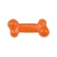 M-PETS Funbone, kauwspeeltje voor honden XS-L, bijtend, rubber, oranje, 18cm
