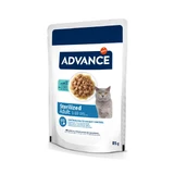 ADVANCE Sterilized, Kabeljau, Sachet Nassfutter für sterilisierte Katzen, (in Sauce), 85g