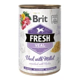 BRIT Fresh, Kalf met Mei, graanvrij nat hondenvoer in blik, (in aspic), 400g