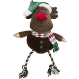 TRIXIE Navidad Ren, perros de peluche XS-XL, con sonido, felpa, marrón, 49cm