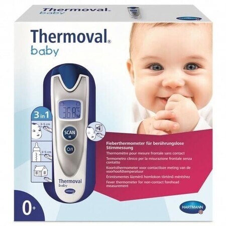Thermomètre sans contact pour bébé Thermoval (925094), Hartmann