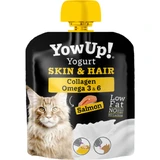 YOWUP! Yogurt Hair & Skin, Lachs, funktionelle Belohnung für junge und erwachsene Katzen, Haut & Fell, (Topping), 85g
