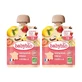 Babybio Zakje Appel Aardbei Vanille, verpakking 2 x 90 gram