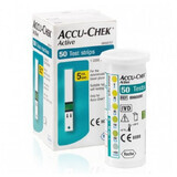 Accu-Chek Active Tests de glycémie, 50 bandelettes, Roche