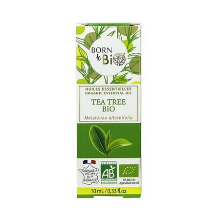 Huile essentielle d'arbre à thé bio, 10 ml, Born to Bio