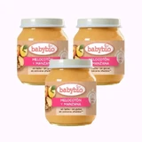 Babybio Perzik-Appel, verpakking 3 x 130 gram