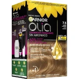 Garnier Olia Colorant permanent fără amoniac, miros plăcut cu uleiuri florale naturale - blond auriu 7.3