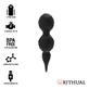 Rithual Nisha Black Boules de Kegel vibrantes rechargeables noir