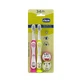 Chicco Bipack Cepillo De Dientes Hippo-Panda 3-6Y
