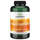 Vitamine B3 Niacinamide 500 mg, 250 gélules, Swanson Health USA
