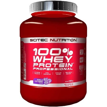 Whey Protein Professional Scitec Nutrition Vanilla Very Berry, 2350 g