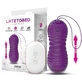 Latetobed Orio Oeuf vibrant et télécommande de mouvement télescopique vers le haut et vers le bas Violet