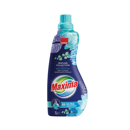 Maxima Blue Blossom Adoucissant ultra concentré, 1 L, 50 lavages, Sano