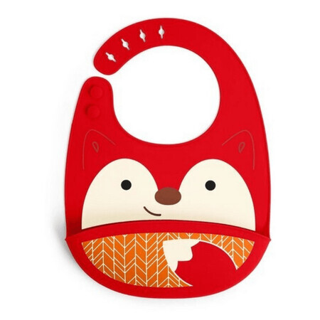 Zoo Fox Silicone Bib, Skip Hop