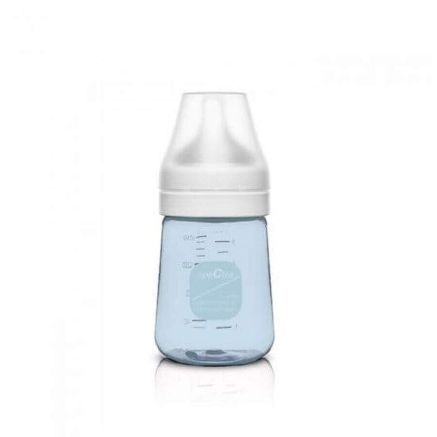 Biberon anti-colique Premium avec tétine en S, bleu, 160 ml, Spectra