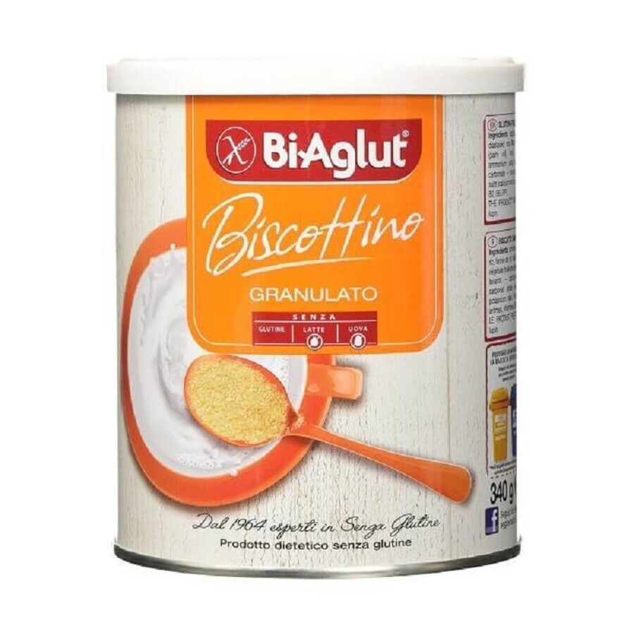 Biscuits granulés sans gluten, œuf et lactose, 340 g, BiAglut