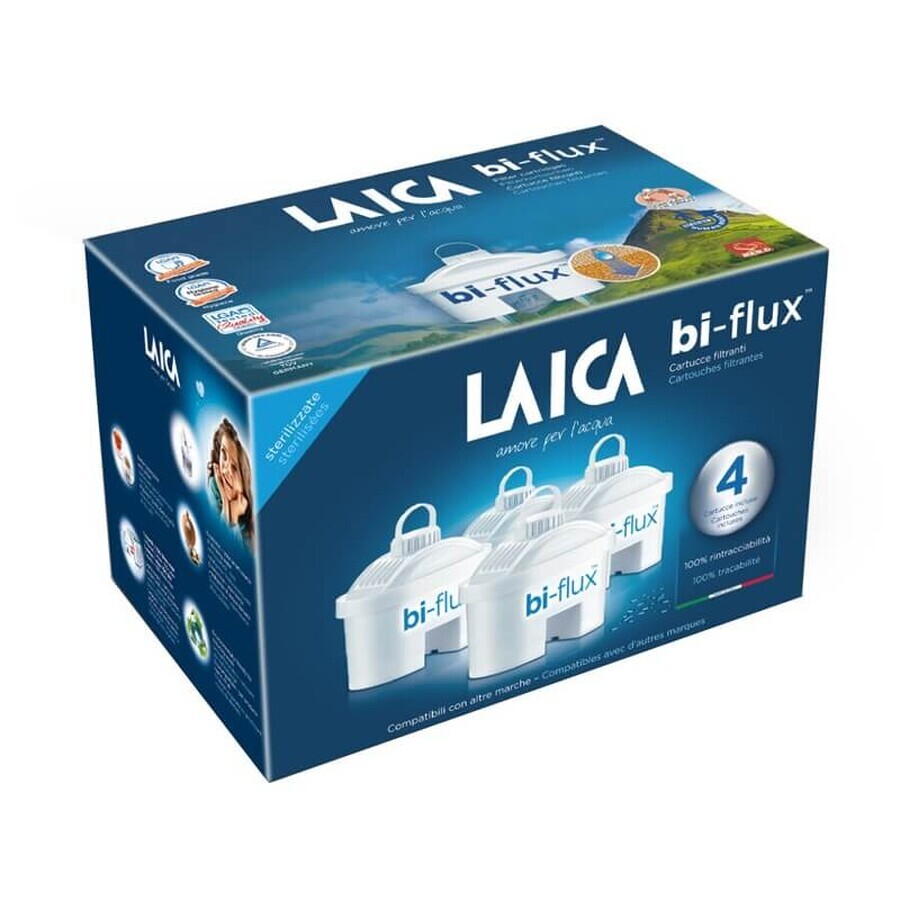 Cartouches filtrantes Bi-Flux, 3 + 1 pièces, Laica
