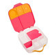 LunchBox Maxi-Lunchbox mit F&#228;chern, 2 l, Pink + Orange, BBOX