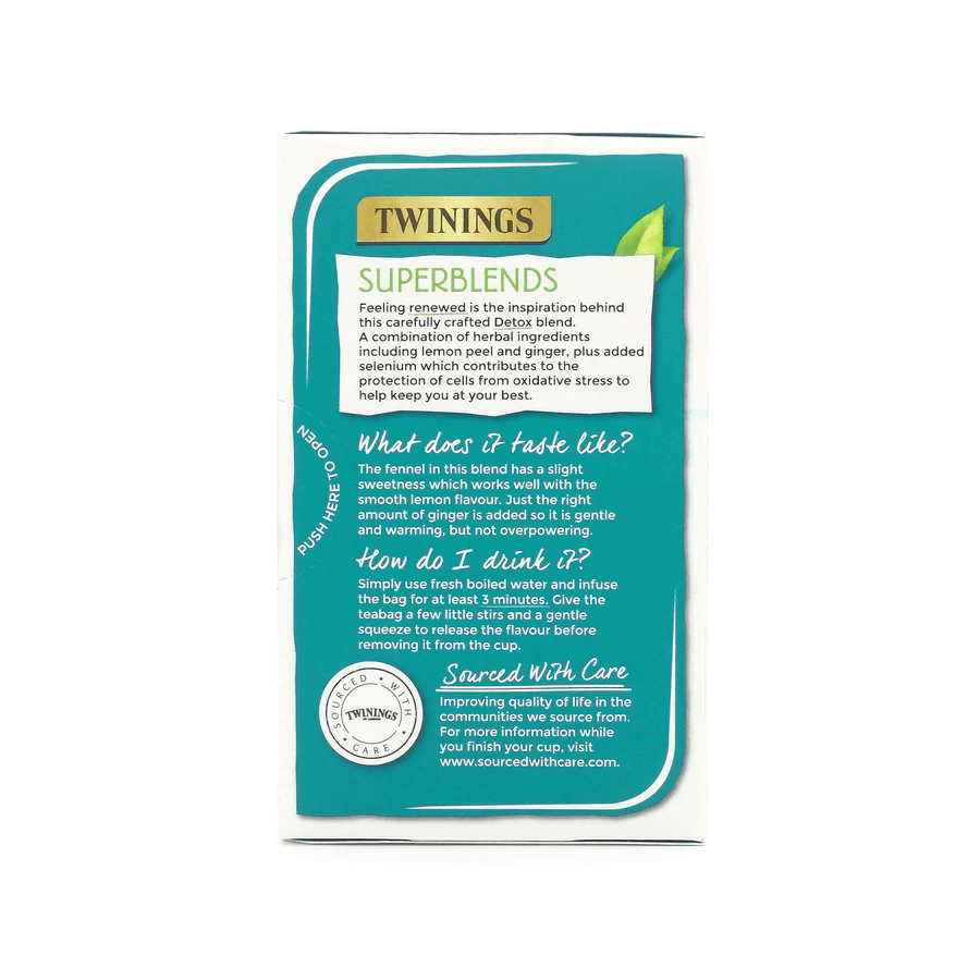 Superblends Detox Herbal Detox Tea, 18 sachets, Twinings