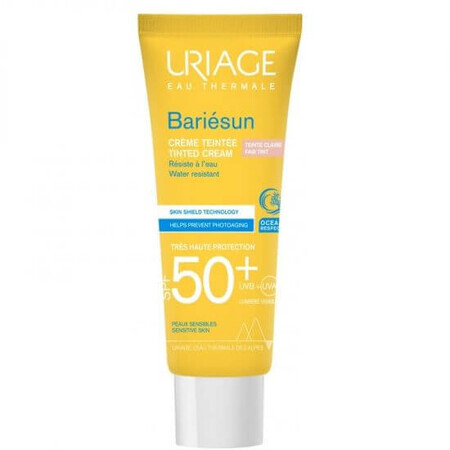 Uriage getönte Sonnenschutzcreme SPF50+ Bariesun, 50 ml, helle Haut, Uriage
