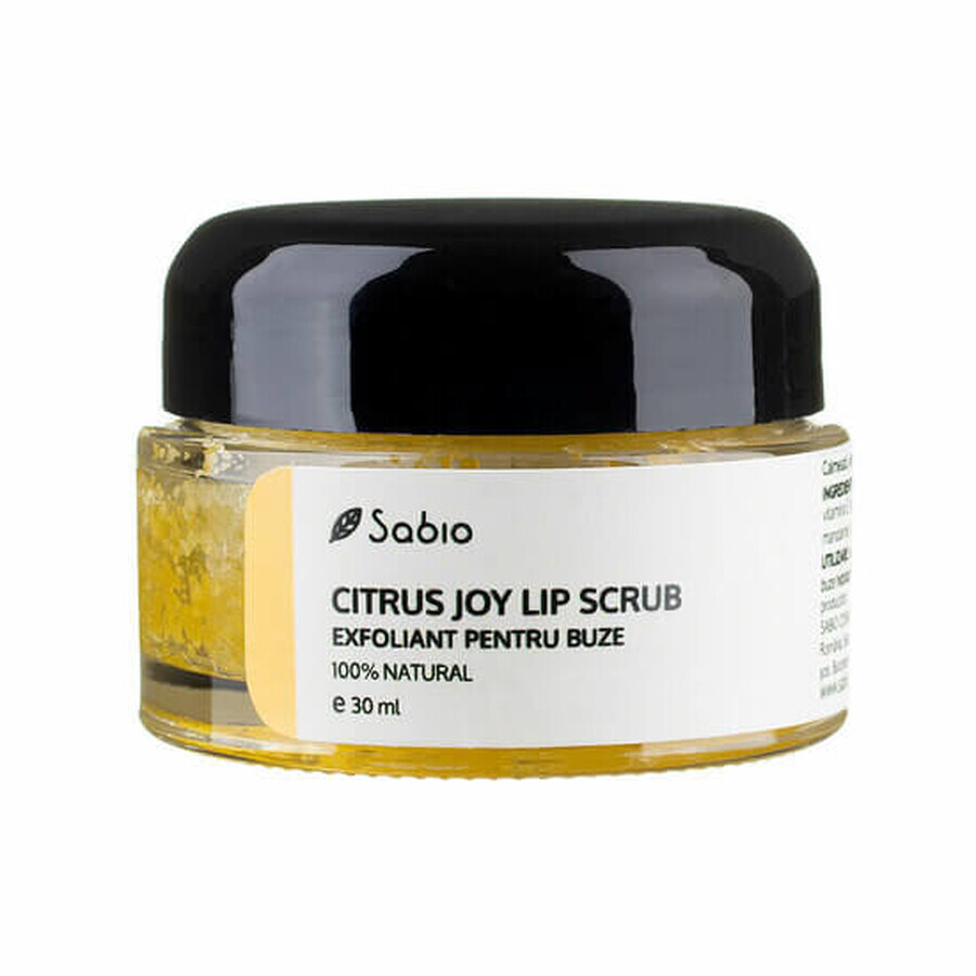 Exfoliant pour les lèvres "Citrus Joy", 30 ml, Sabio