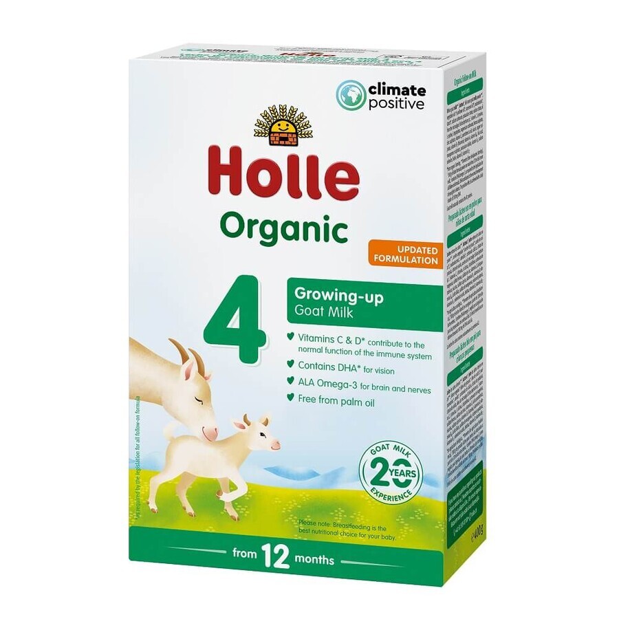 Lapte praf de capră ecologic Formula 4 pentru sugari, de la 12 luni, 400 gr, Holle recenzii