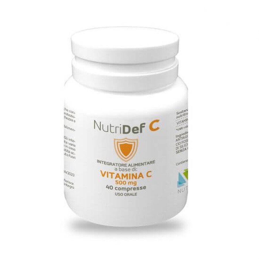 NutriDef vitamine C, 500 mg, 40 comprimés, Nutrileya