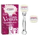 Gillette Venus Comfortglide Sugarberry With Olay , 1 handle + 2 refills