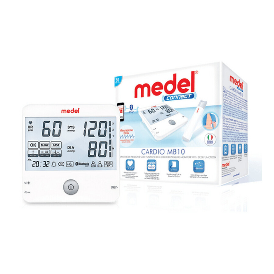 Tensiomètre numérique avec EKG, Connect cardio MB10, Medel