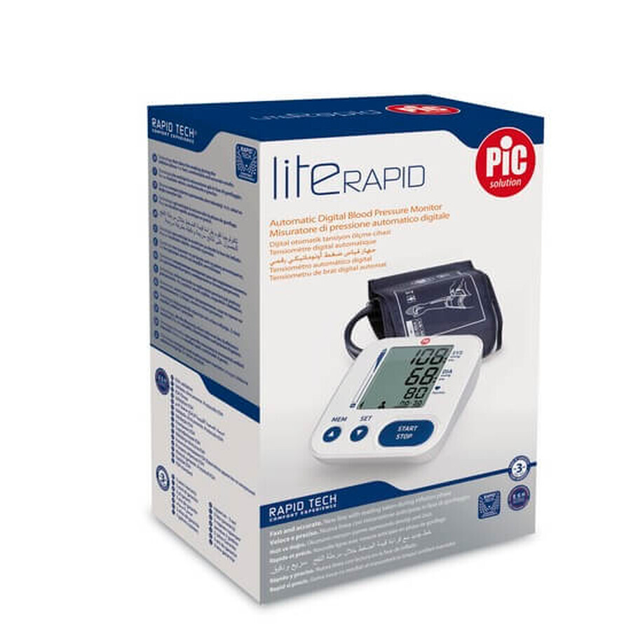 Lite Rapid Digitales Oberarm-Blutdruckmessgerät, Pic-Lösung