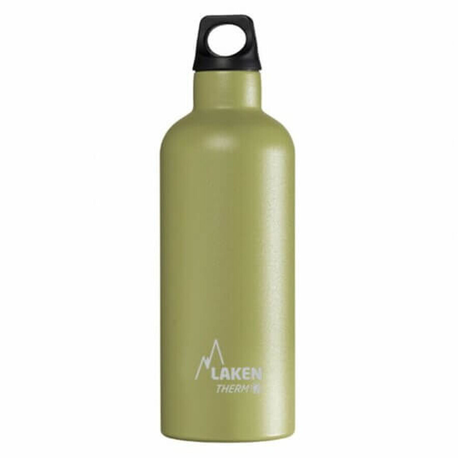 Thermos en acier inoxydable avec fil, 500 ml, kaki, Laken