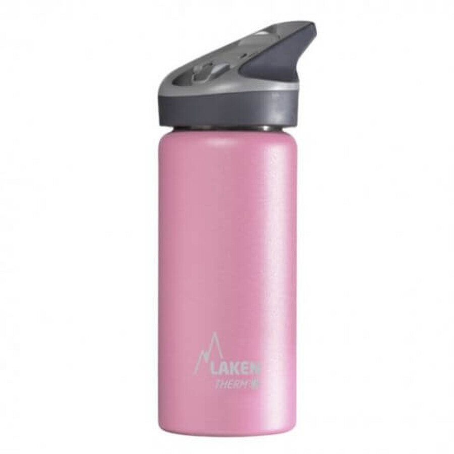 Thermos in acciaio inossidabile, per liquidi, rosa, Jannu, 500 ml, Laken