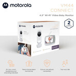 Moniteur vidéo numérique + Wi-Fi VM44 Connect, Motorola