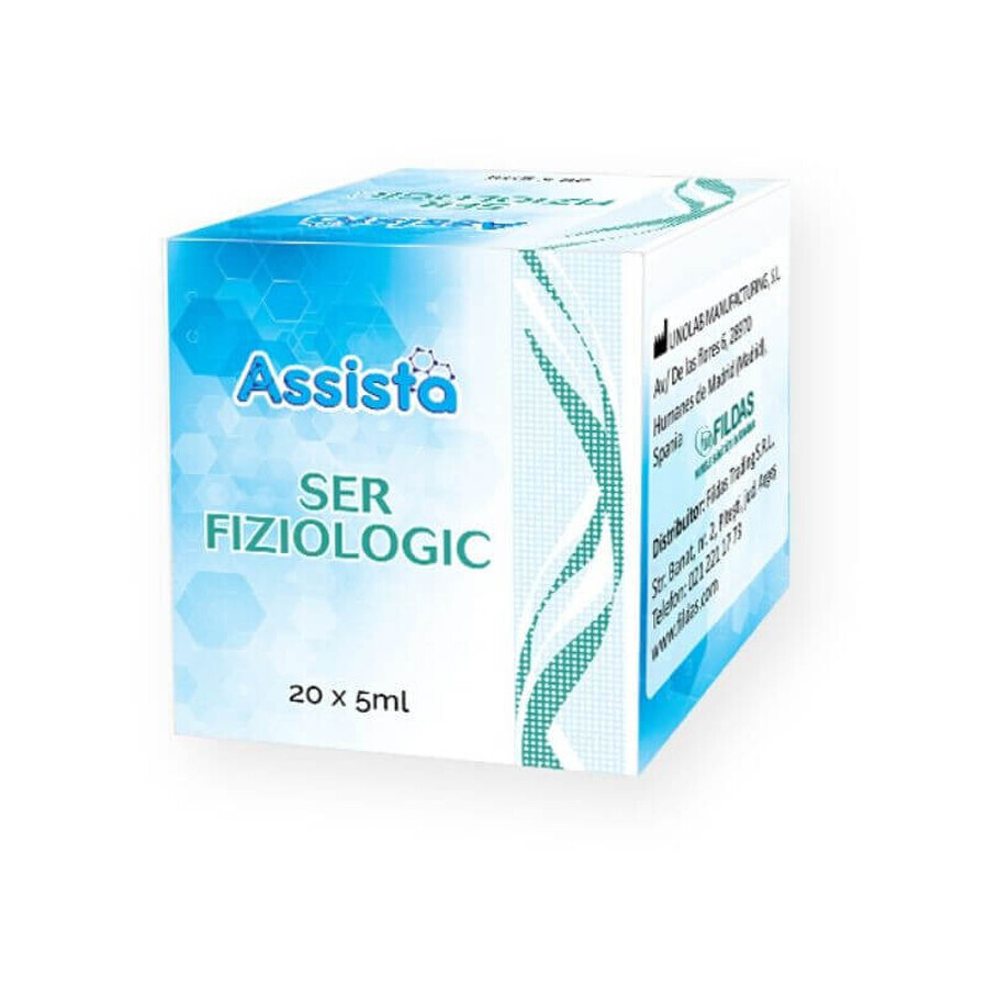 Assista Saline 0.9% x 20 unités x 5 ml