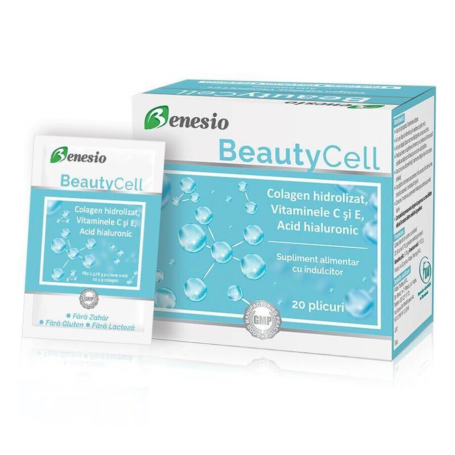 BeautyCell colagen 5 g x 20 plicuri, Benesio  recenzii