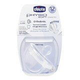 CHICCO Suzeta silicon 12 luni + monobloc f.ortodontica "Physio soft" 0181001-7 PH