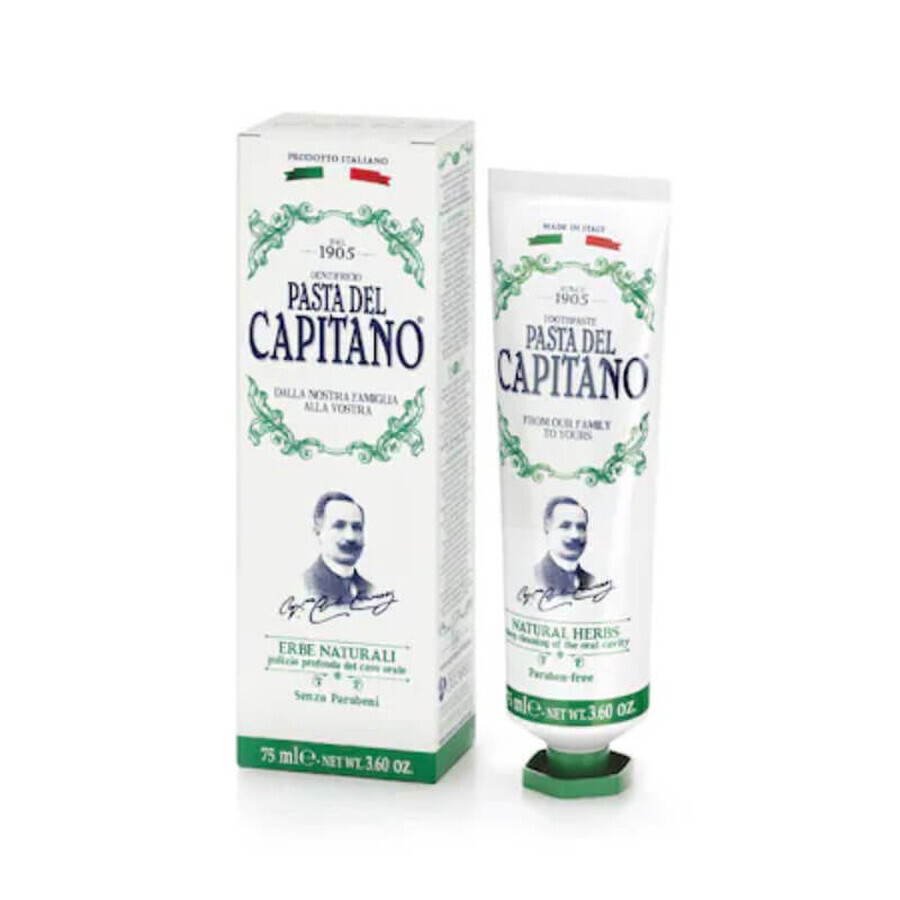 Del Capitano Natural Herbal Toothpaste 0374 x75 ml