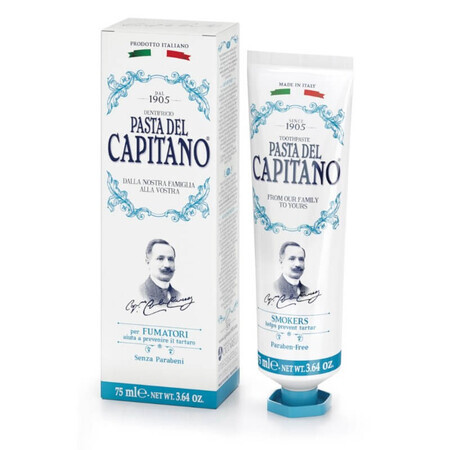 Del Capitano Zahnpasta für Raucher 0370 x 75 ml